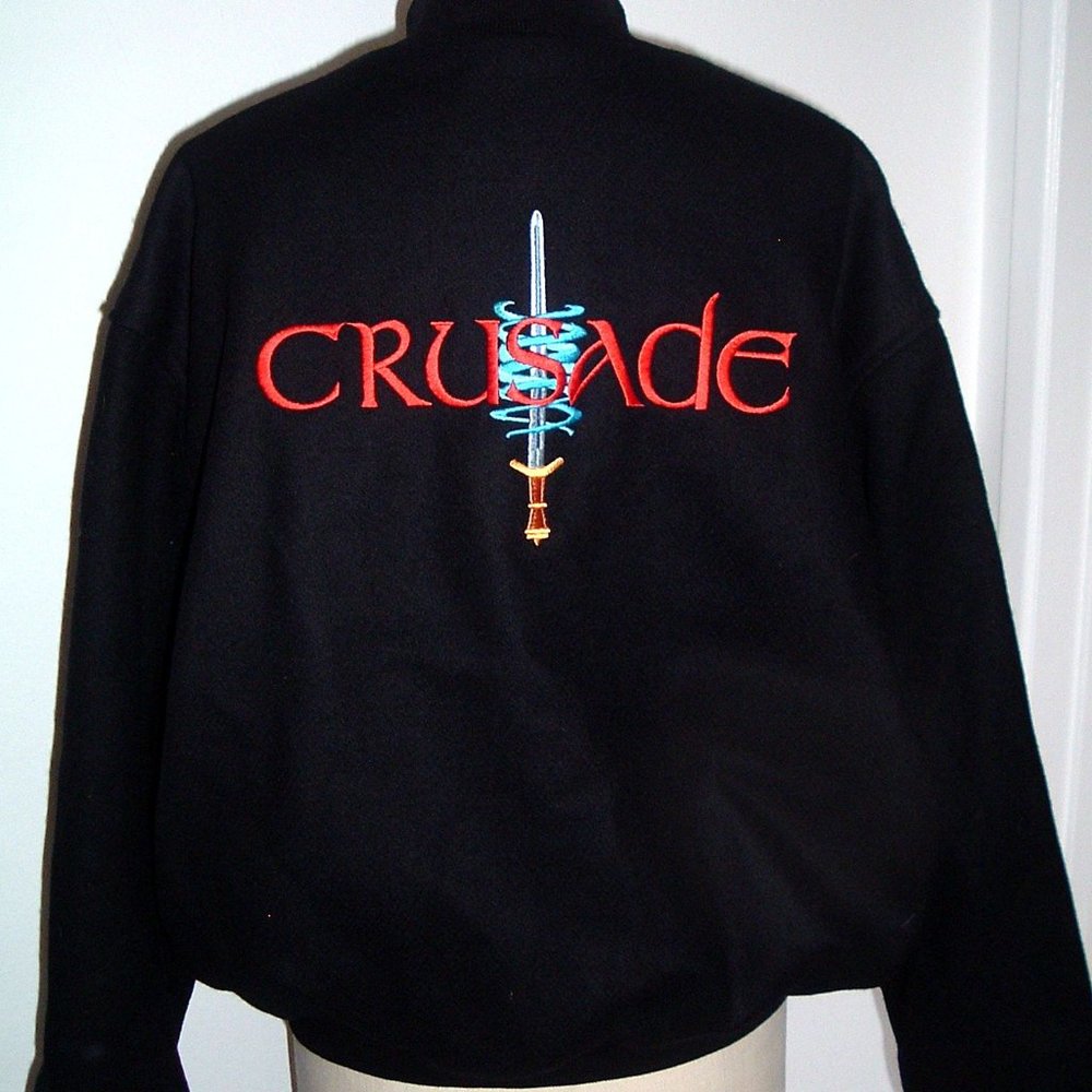 Crusade Babylon 5 Film Crew wool bomber jackets Sichel M Vintage tv series